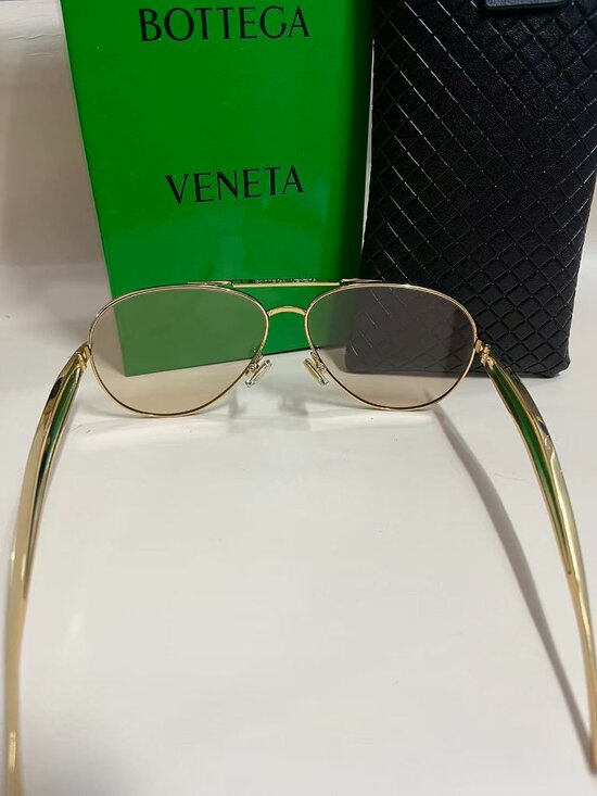 Bottega Veneta Sardine BV1305S Gold Sunglasses main image 7